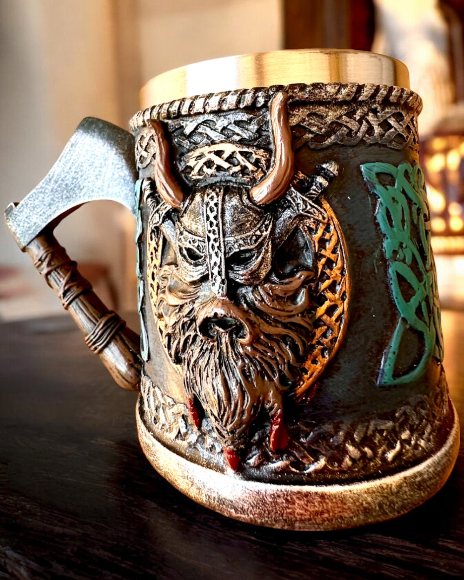 Copo Viking Ragnar's Horn - com Opção de Gravação para presente, 250 ml