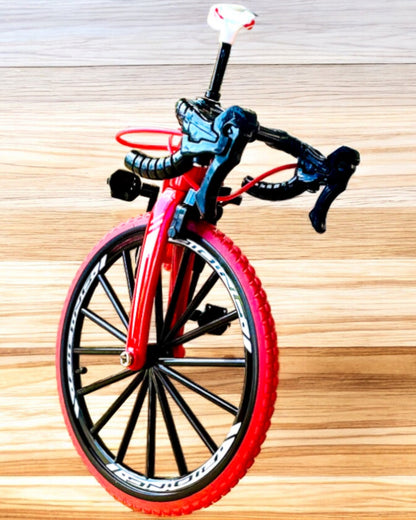 Modelo Miniatura de Bicicleta Metálica Vermelha "SpeedMaster" personalização com gravação para presente, 2 variantes de cor