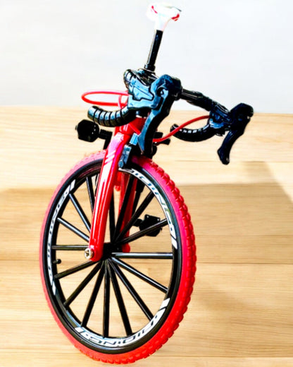 Modelo Miniatura de Bicicleta Metálica Vermelha "SpeedMaster" personalização com gravação para presente, 2 variantes de cor