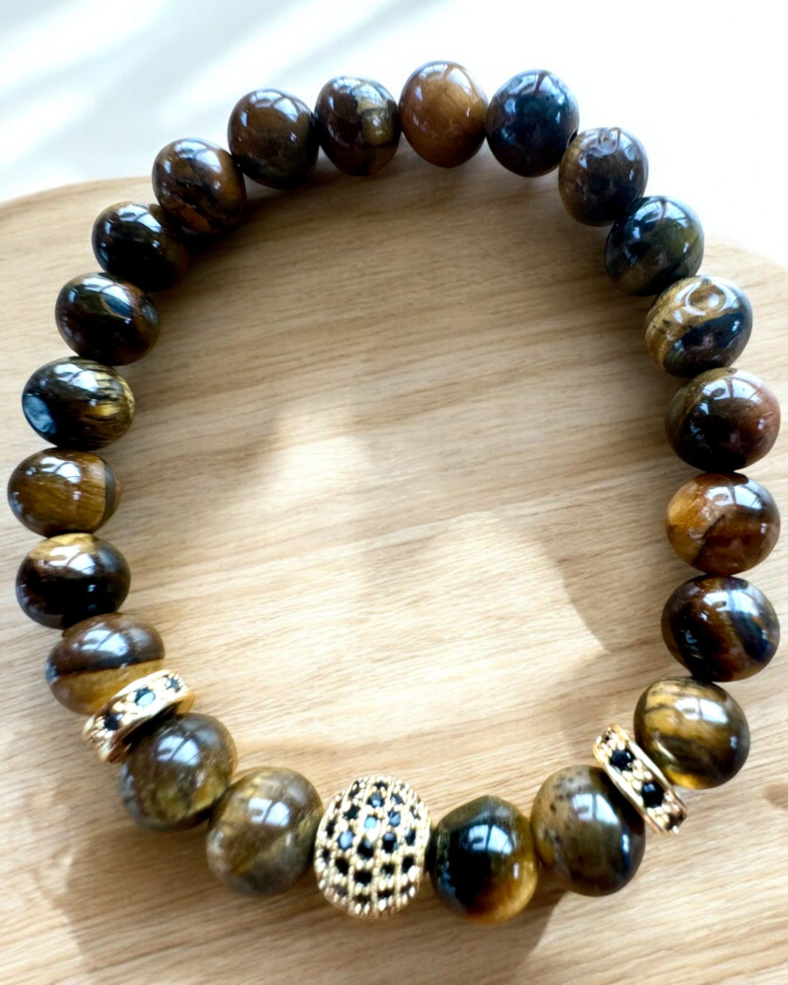 Conjunto de 2 Pulseiras "Golden Eye"