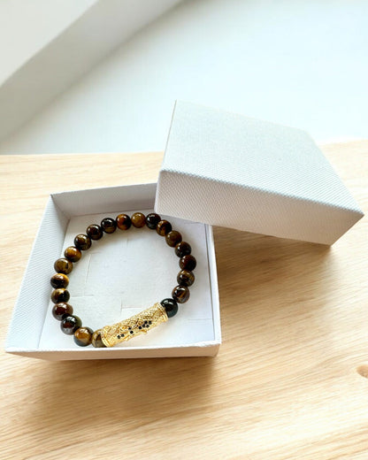 Conjunto de 2 Pulseiras "Golden Eye"