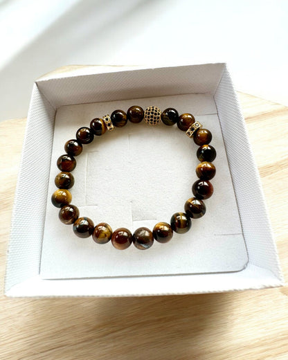 Conjunto de 2 Pulseiras "Golden Eye"