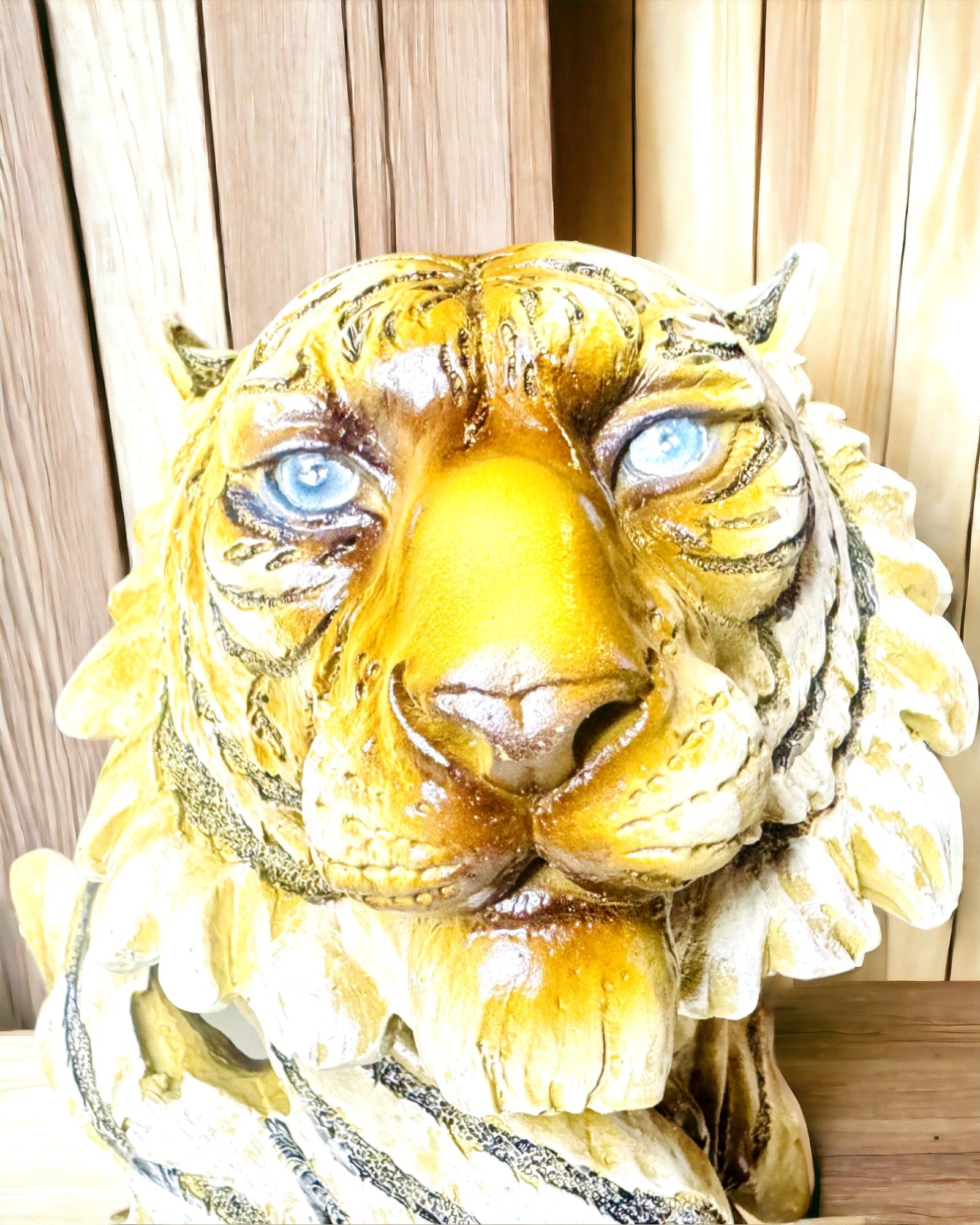 Estatueta "Tigre Rei da Selva" com Opção de Gravação, figura de 29 cm de altura, decoração para presente