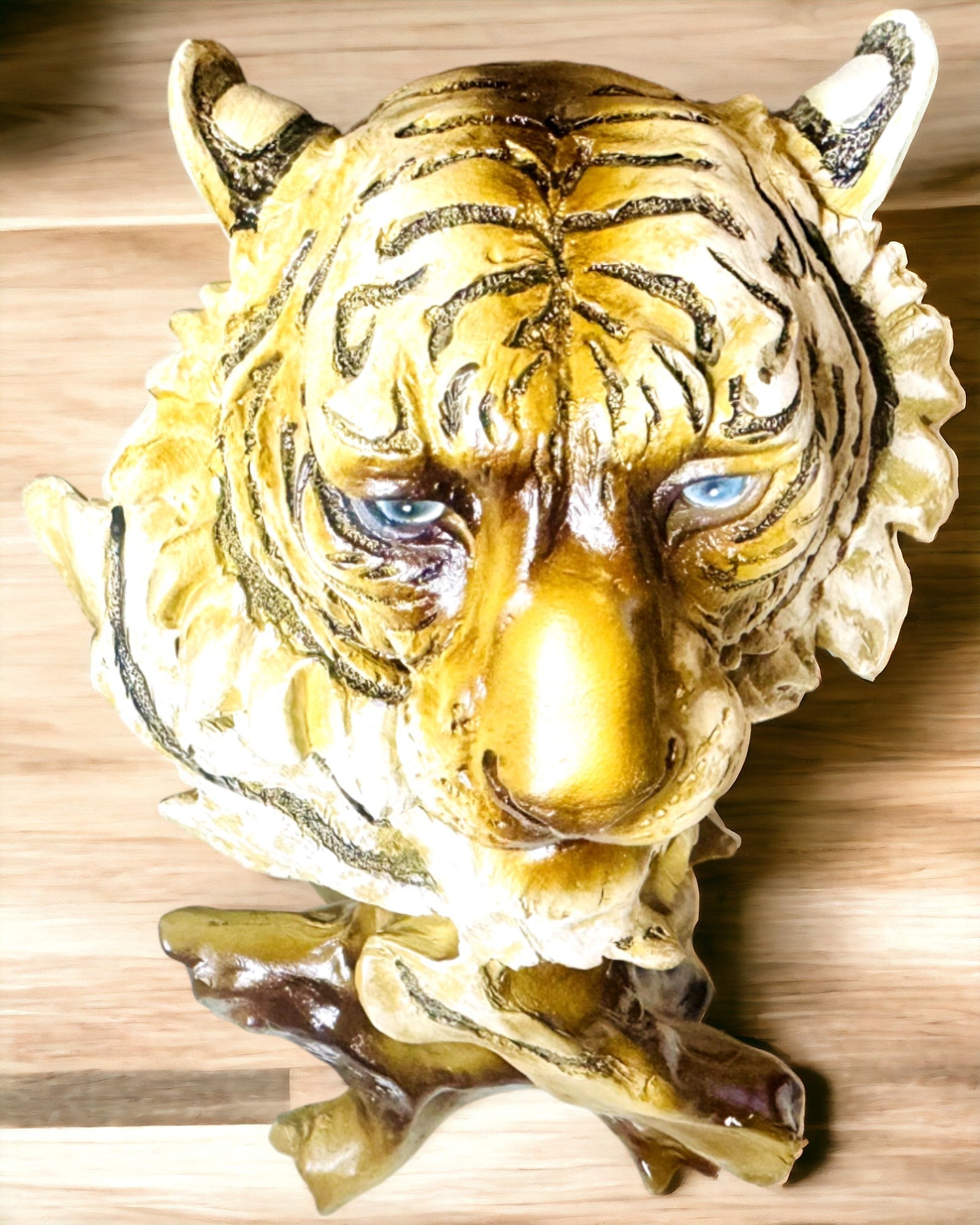 Estatueta "Tigre Rei da Selva" com Opção de Gravação, figura de 29 cm de altura, decoração para presente