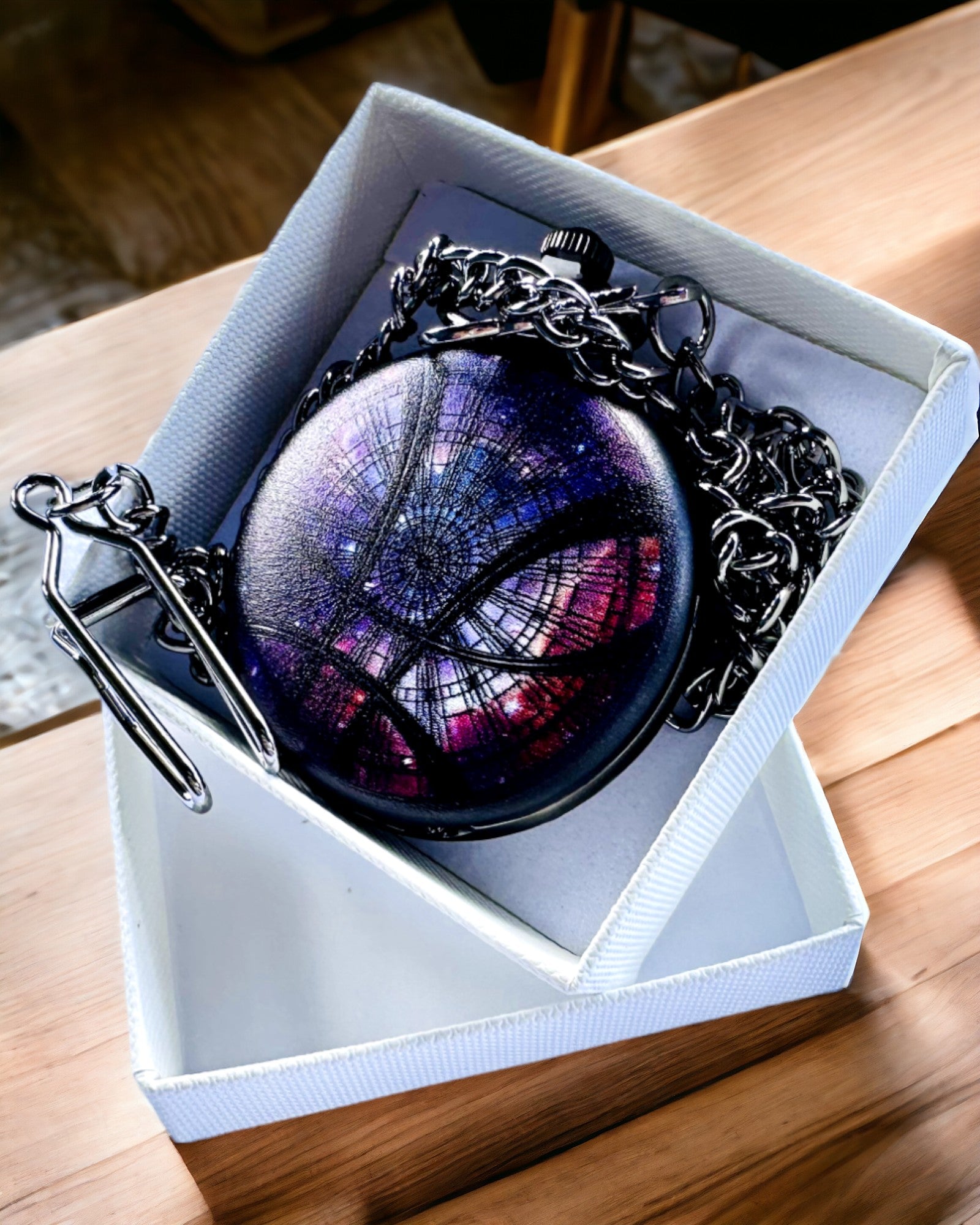 Relógio de Bolso "Galactic Vision" com Opção de Gravação, presente personalizável