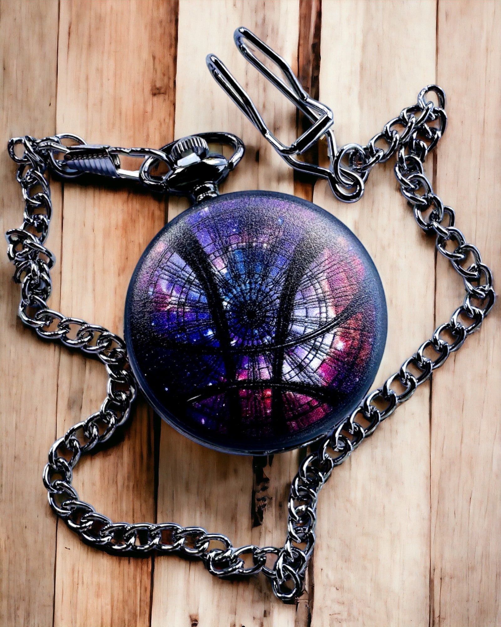 Relógio de Bolso "Galactic Vision" com Opção de Gravação, presente personalizável