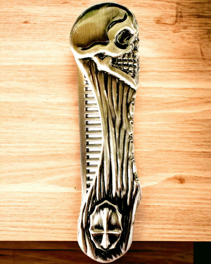 Mystic Skull Comb - pente premium, possibilidade de personalização com gravação