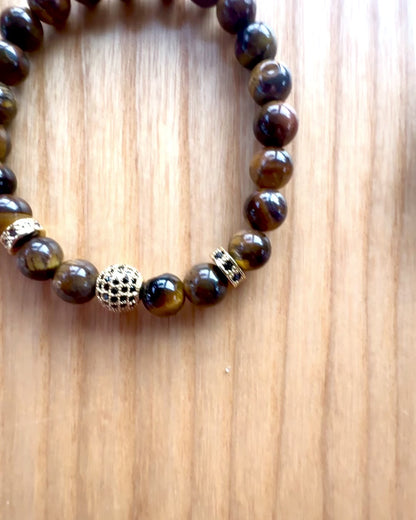 Conjunto de 2 Pulseiras "Golden Eye"