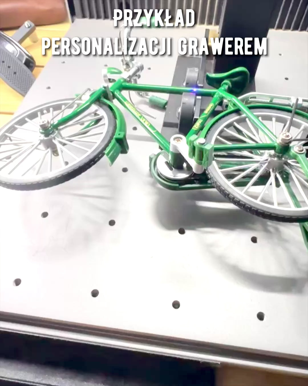 Modelo de bicicleta "Retro Classic" - Miniatura com Gravação, ideal para presente