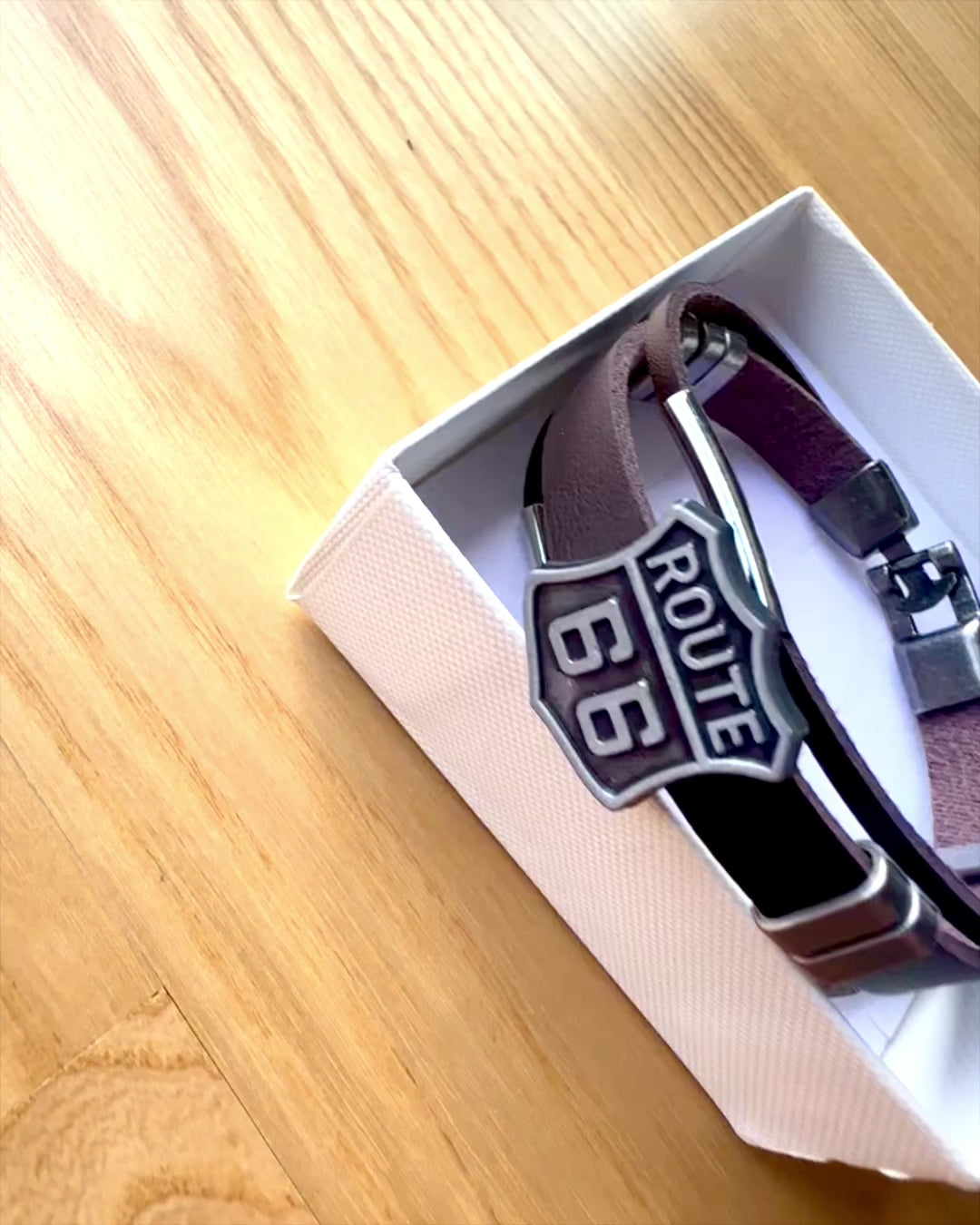 Bracelete do Viajante Route 66 - possibilidade de personalização com gravação